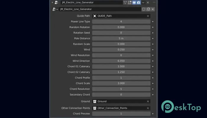 Geometrynodes Setup - Electric Line Generator Blender