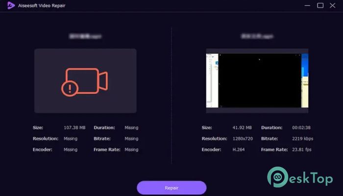 Download Aiseesoft Video Repair 1.0.56 Free Full Activated