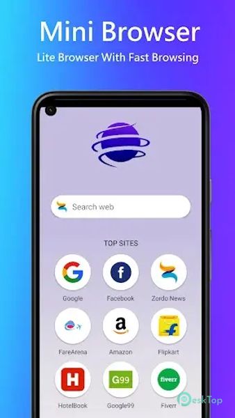 Mini Browser - Zordo Mini 7.1 APK MOD Полная бесплатная загрузка