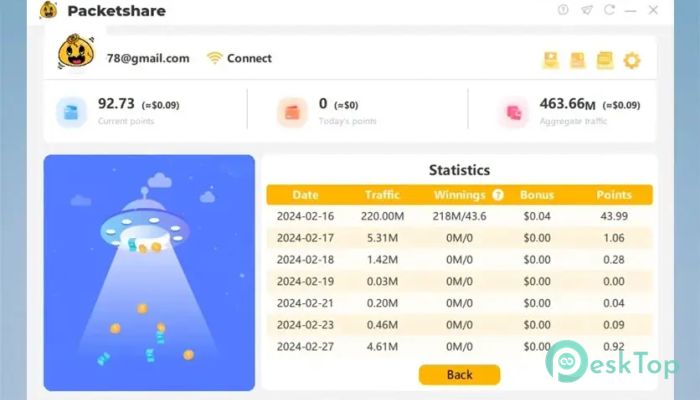 Packetshare 2.1.0 完全アクティベート版を無料でダウンロード