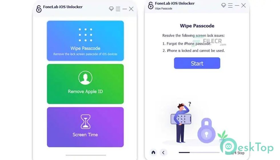FoneLab iOS Unlocker 1.0.58 完全アクティベート版を無料でダウンロード