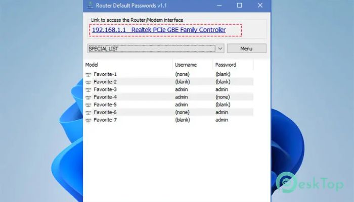 Descargar Sordum Router Default Password 1.1 Completo Activado Gratis