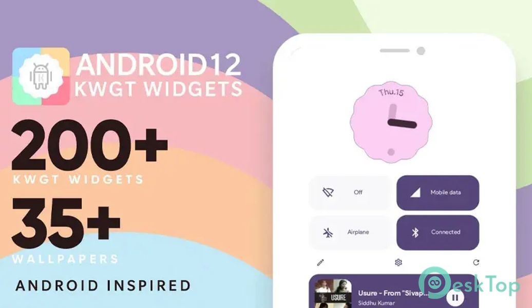 Android 13 Material You KWGT 1.0 APK MOD تحميل مجاني كامل