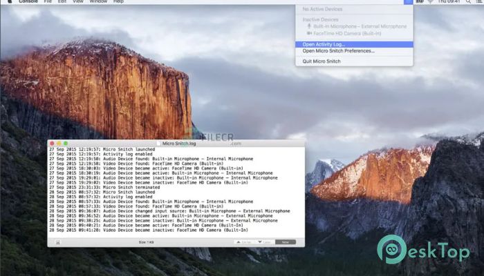 Micro Snitch 1.5.1 Mac İçin Ücretsiz İndir