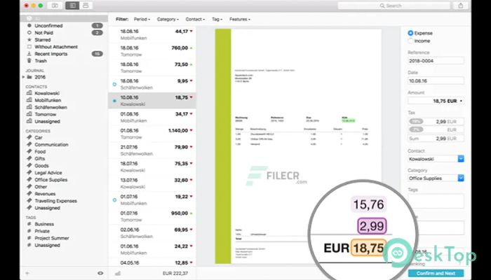 Download Receipts 1.9.19 Free For Mac