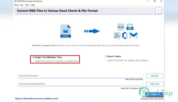 下载 MigrateEmails MSG Converter 1.0 免费完整激活版