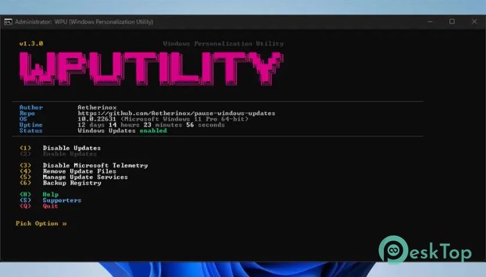 下载 Windows Personalization Utility  1.3.1 免费完整激活版