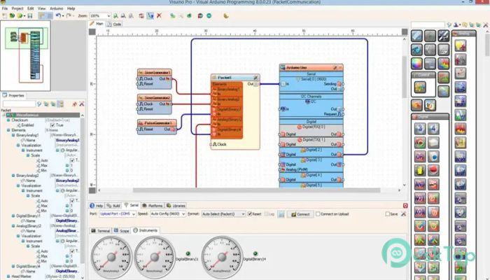 Visuino Pro 8.0.0.125 Tam Sürüm Aktif Edilmiş Ücretsiz İndir