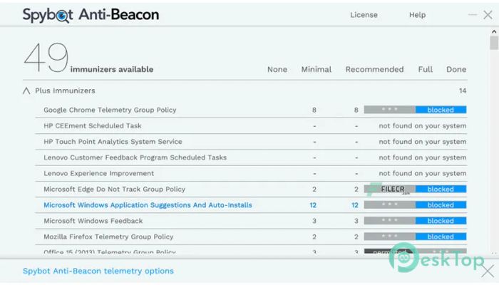 下载 Spybot Anti-Beacon  4.1 免费完整激活版