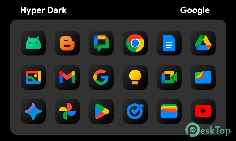 HyperDark - Icon Pack 1.2.4 APK MOD मुफ्त पूर्ण डाउनलोड