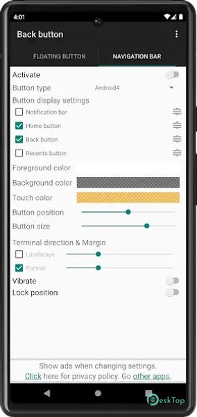 Back Button 2.06 APK MOD Unlocked (Full) Free Download