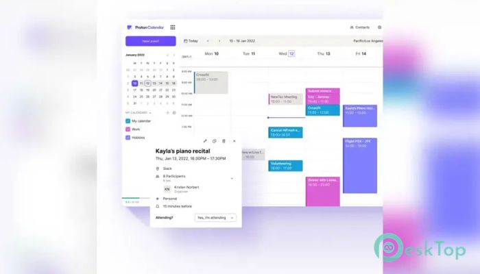 Télécharger Proton Calendar 1.0 Gratuitement Activé Complètement
