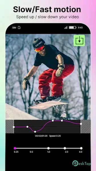 Slow motion video fast&slow mo 2.1.1 APK MOD Unlocked (Full) Free Download