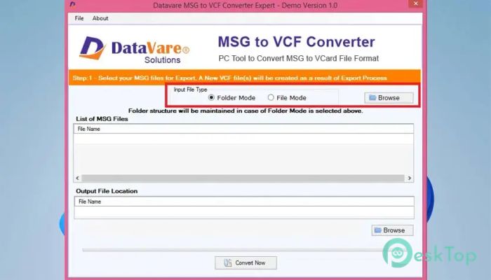 下载 DataVare MSG to VCF Converter Expert 1.0 免费完整激活版
