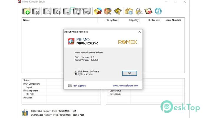 Primo Ramdisk Server Edition 6.6.0 完全アクティベート版を無料でダウンロード