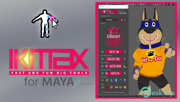 Descargar IKMAX for Maya 1.52 Completo Activado Gratis