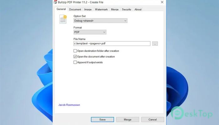 BullZip PDF Printer Free 2025.2.0.2990 Tam Sürüm Aktif Edilmiş Ücretsiz İndir