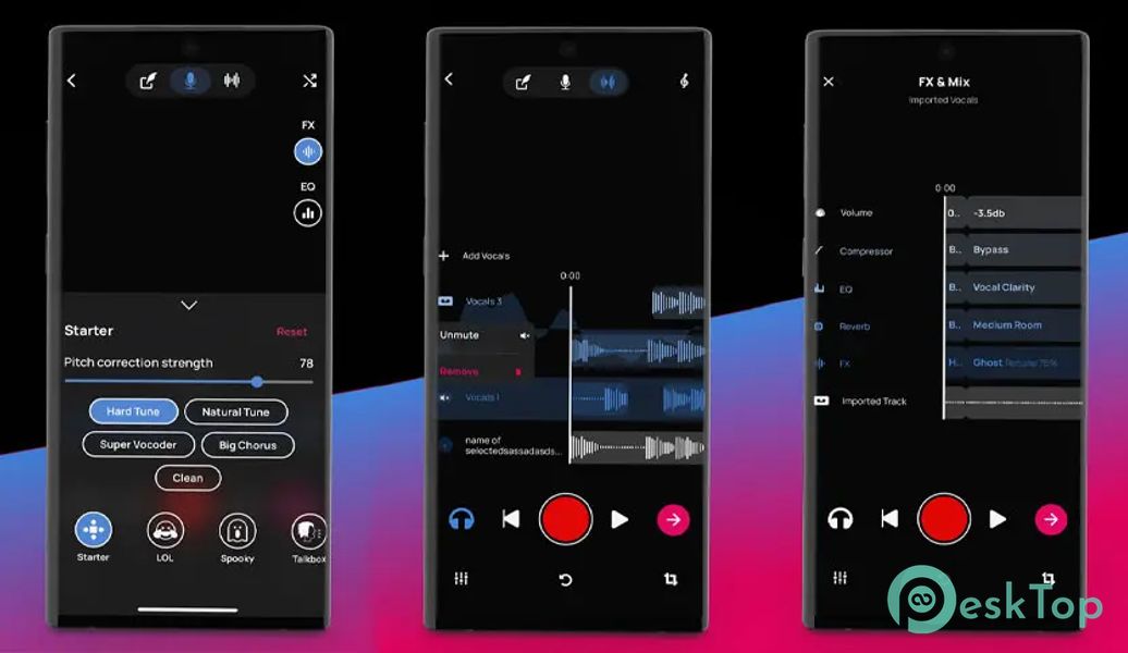 Voloco: Auto Vocal Tune Studio 9.0.1 APK MOD मुफ्त पूर्ण डाउनलोड