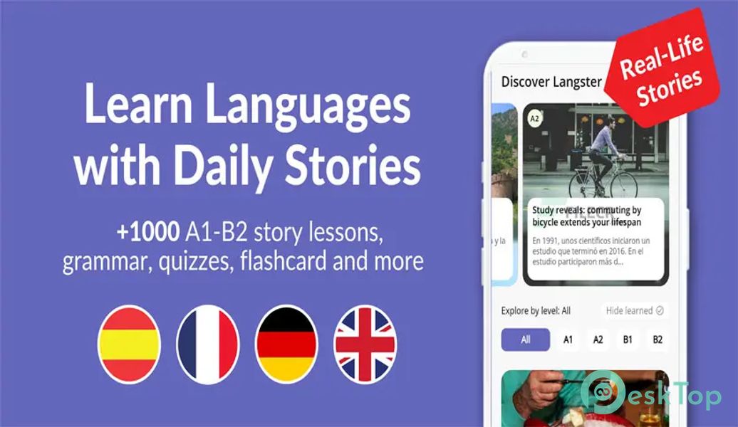 Langster - Language Learning 2.5.2 APK MOD Полная бесплатная загрузка