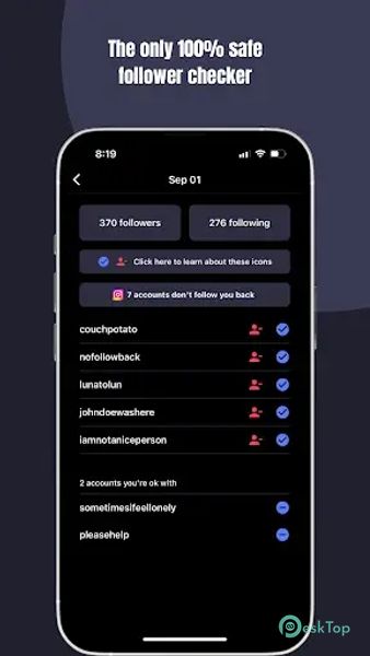 NoFollowBack 1.6 APK MOD Tam Ücretsiz İndir