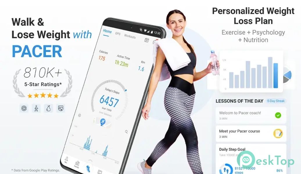 Pacer Pedometer & Step Tracker p11.11.1 b2025012400 APK MOD Полная бесплатная загрузка