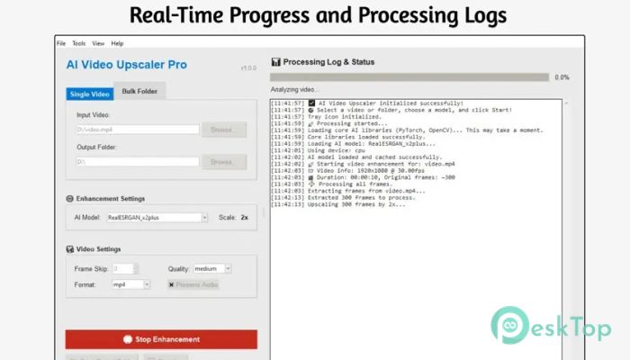 Download AI Video Upscaler Pro 1.2.7 Free Full Activated