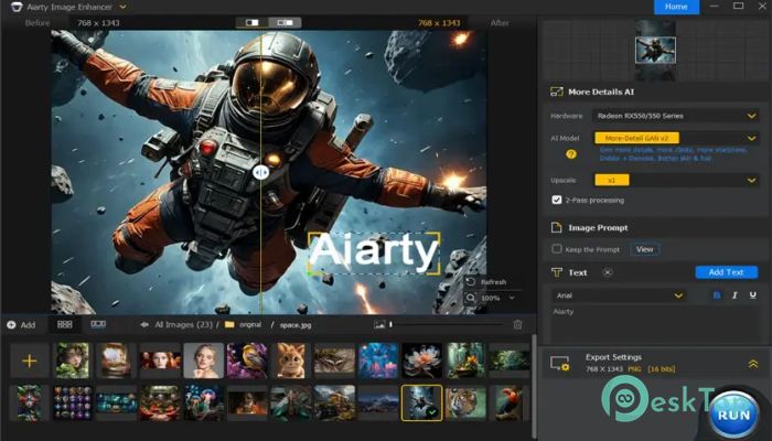 Aiarty Image Enhancer 2.6 Tam Sürüm Aktif Edilmiş Ücretsiz İndir