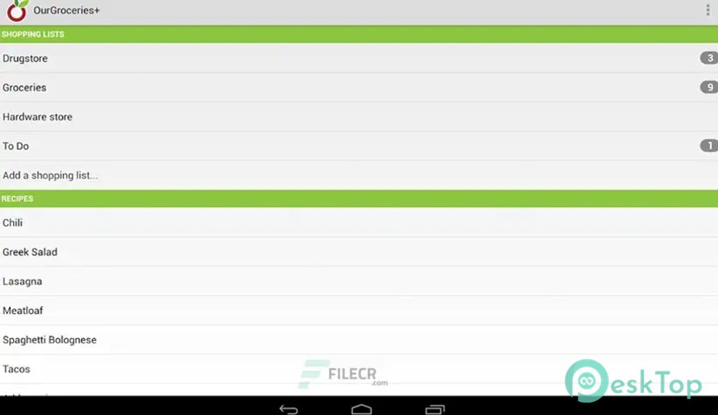 Our Groceries Shopping List 7.0.15 APK MOD मुफ्त पूर्ण डाउनलोड