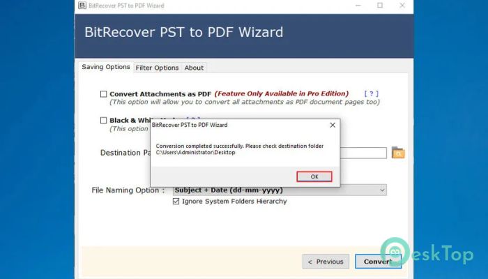  تحميل برنامج BitRecover PST to PDF Wizard 8.6 برابط مباشر