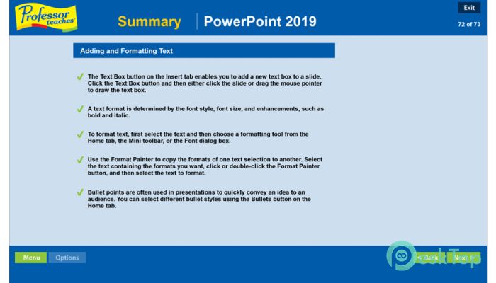  تحميل برنامج Professor Teaches PowerPoint 2019  v1.0 برابط مباشر