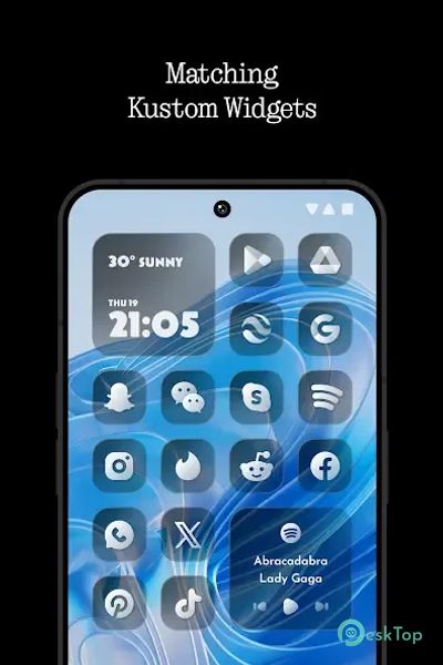 Glass Dark Icon Pack 1.5 APK MOD تحميل مجاني كامل