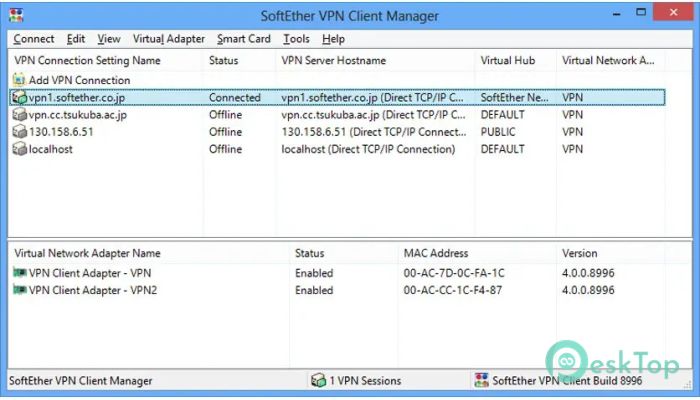 SoftEther VPN  4.43.9799 Tam Sürüm Aktif Edilmiş Ücretsiz İndir