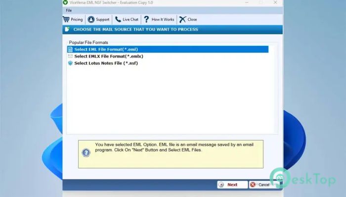 Скачать ViceVersa NSF to EML Switcher 1.0 полная версия активирована бесплатно