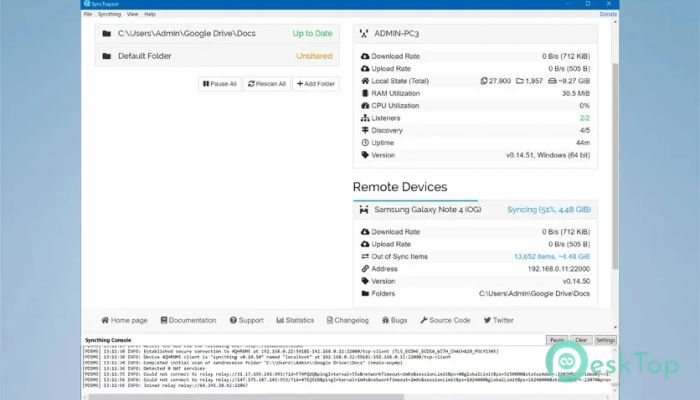 SyncTrayzor 1.0 完全アクティベート版を無料でダウンロード