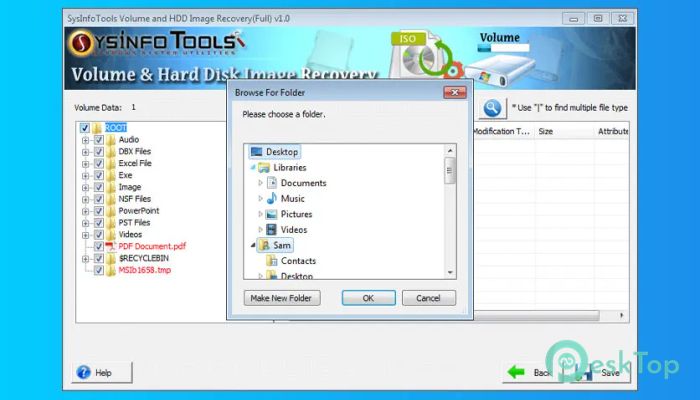 SysInfoTools Volume and HDD Image Recovery 22.0 Tam Sürüm Aktif Edilmiş Ücretsiz İndir