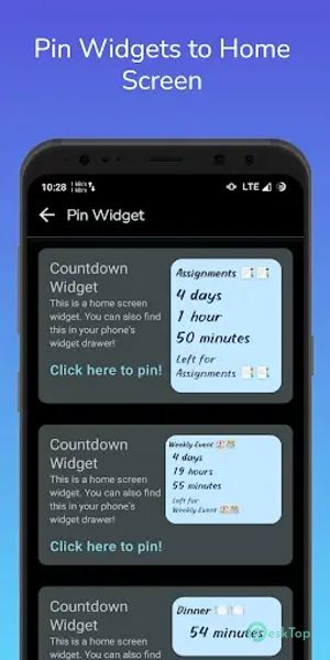 Countdown Widget Reminder App 1.0.1 APK MOD フル無料ダウンロード