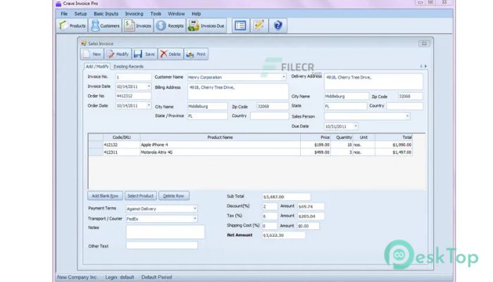 Download CraveInvoice 2.9.2.0 Free Full Activated