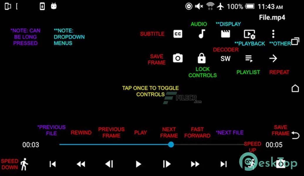 Precise Frame MPV Video Player v2.9.6 APK MOD Полная бесплатная загрузка