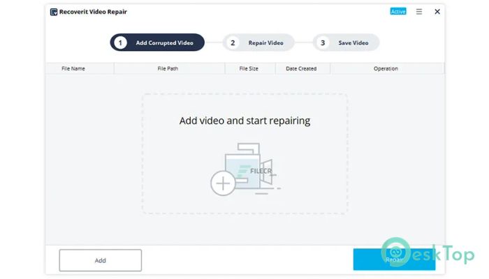  تحميل برنامج Wondershare Recoverit Video Repair 2.0.0.43 برابط مباشر