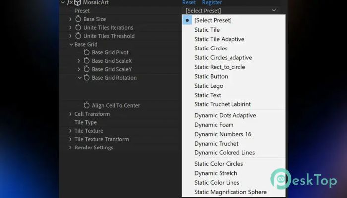 Télécharger Aescripts - MosaicArt 1.1.3a Gratuitement Activé Complètement