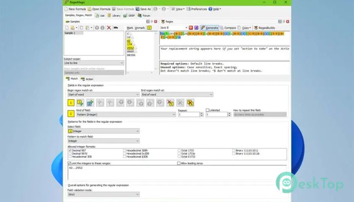 RegexMagic 2.13.1 Tam Sürüm Aktif Edilmiş Ücretsiz İndir