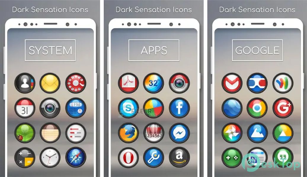 Dark Sensation Icon Pack 8.0.8 APK MOD Unlocked (Full) Free Download