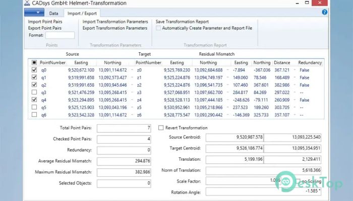 NTI Deutschland Helmert Transformation 5.2025.411 完全アクティベート版を無料でダウンロード