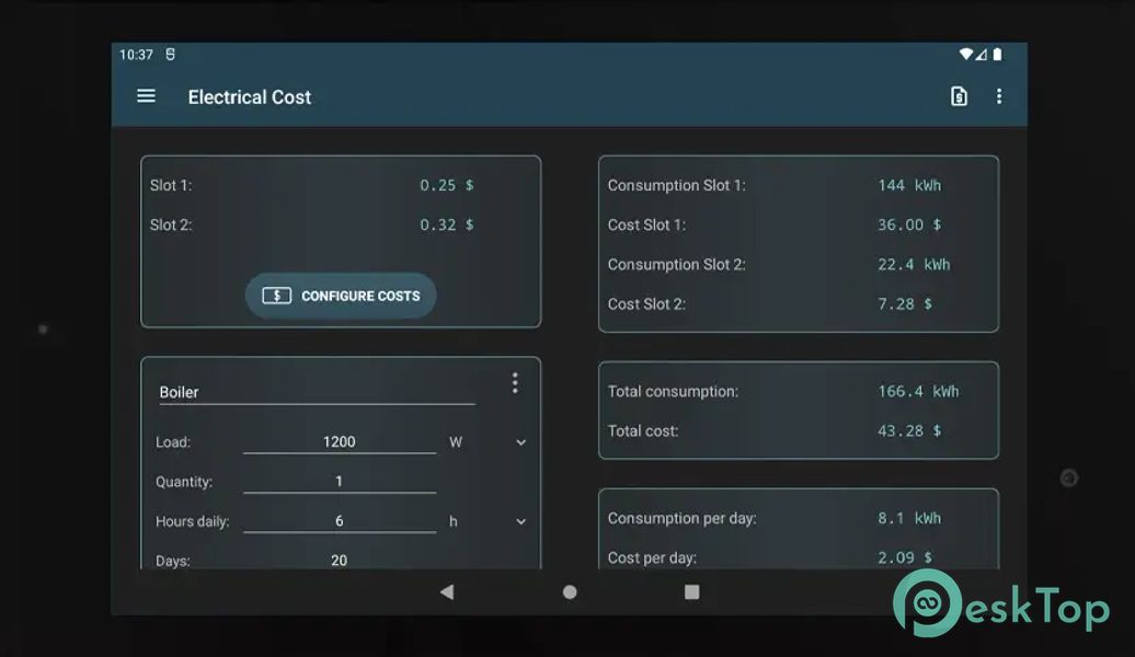 Electrical Cost 6.1.3 APK MOD تحميل مجاني كامل