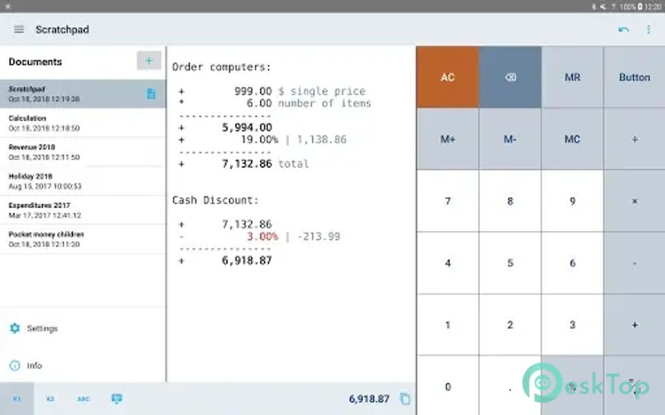 CalcTape Calculator with Tape 7.0.3 (2026051023) APK MOD Unlocked (Full) Free Download