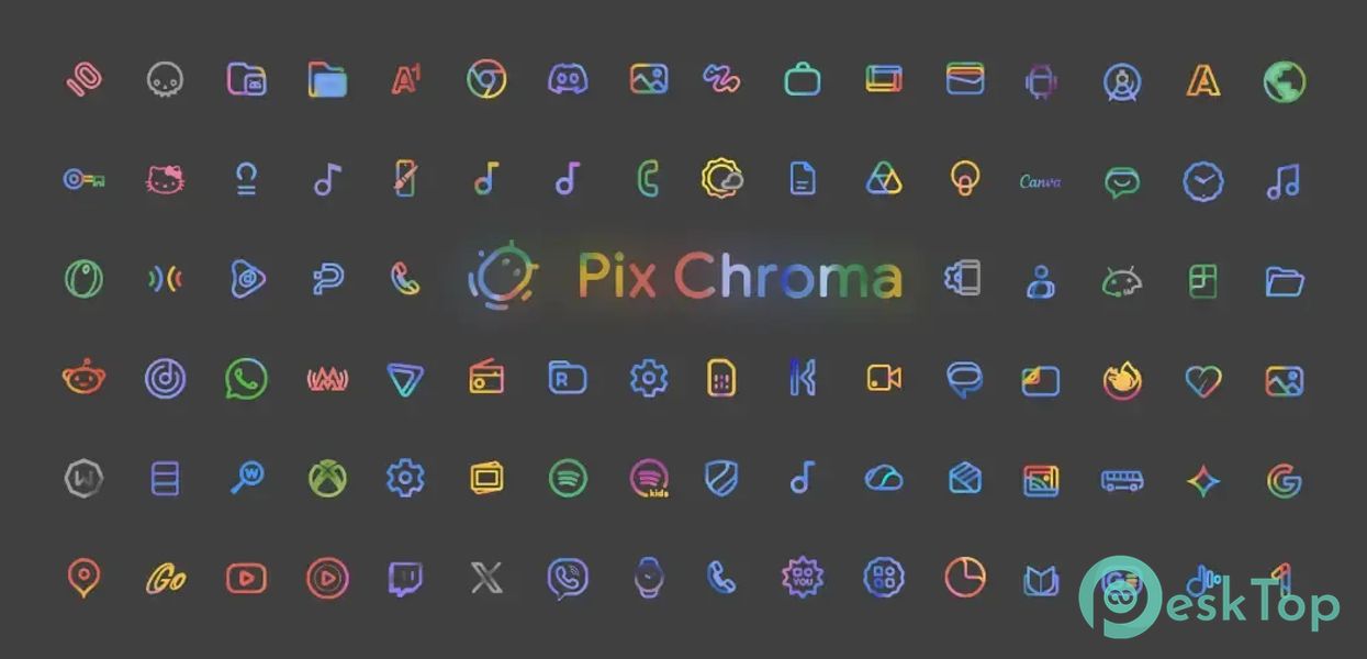 PixChroma Icons and Widgets 1.5.0 APK MOD تحميل مجاني كامل