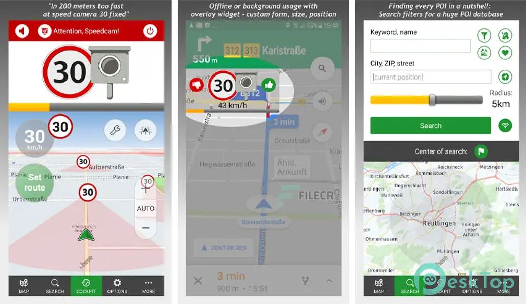POIbase speed camera warner v7.2.3 APK MOD تحميل مجاني كامل