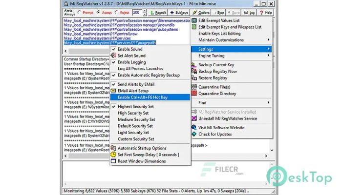 Download MJ Registry Watcher 1.2.8.7 Free Full Activated