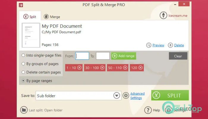 Icecream PDF Split and Merge Pro 3.47 完全アクティベート版を無料でダウンロード