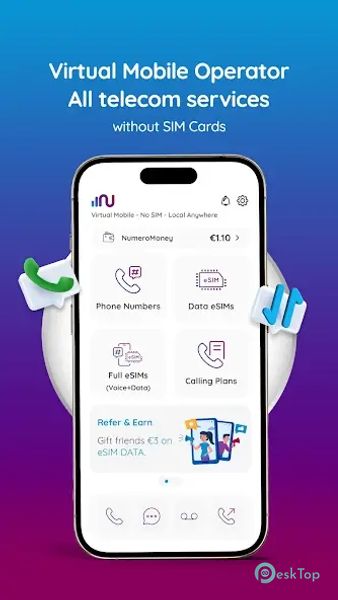Numero: Travel eSIM & Numbers 18.21 APK MOD Полная бесплатная загрузка
